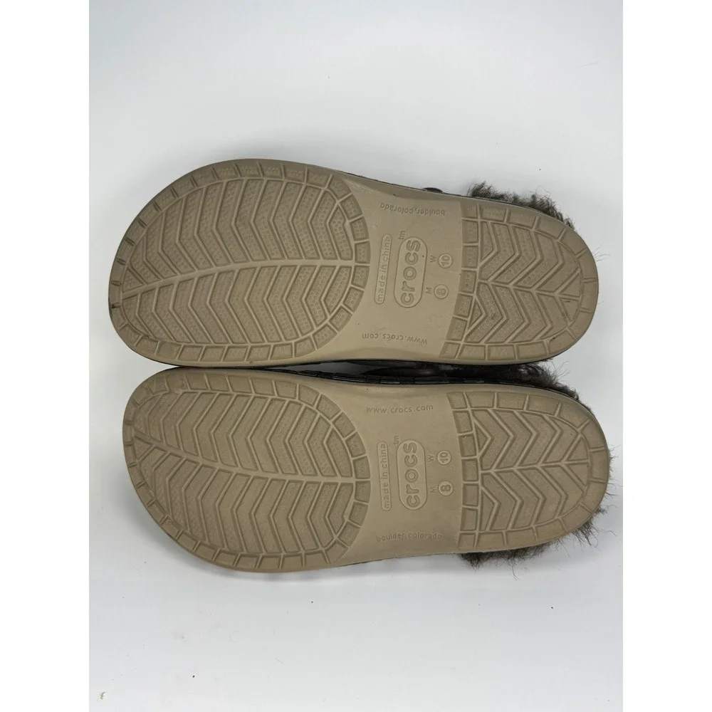 Crocs Mens 8 Star Wars Chewbacca Fuzz Lined Clogs Brown Wookiee 202353